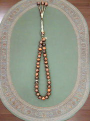 Brown Tiger Eye Tasbih | 33 Beads Prayer Misbaha