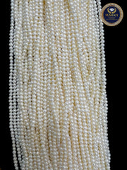 Premium Fresh WaterPearl Round Shape  – Wholesale Pearl Bead Lines for Jewelry Making - 5mm