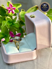 Natural Polki Diamond 925 Siver Ring - Antique Octagonal Design For Women