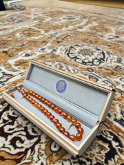 Natural Amber Misbaha - 33 Beads Premium Prayer Tasbeeh