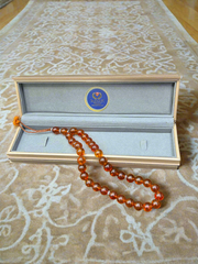 Natural Amber Misbaha - 33 Beads Premium Prayer Tasbeeh