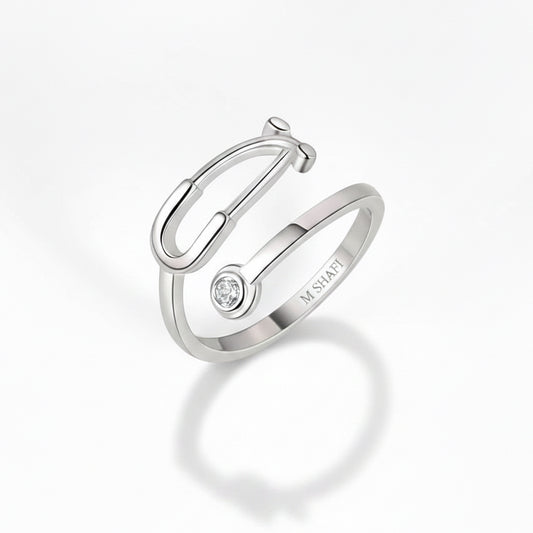 Doctor & Nurse Special Silver Stethoscope Ring – Graduation Gift