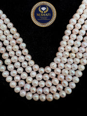 Natural Pink Freshwater Pearls – 8mm Round Shape Strand, Jewelry Making