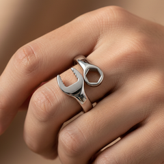 Unique Mechanical Tool Wrench Ring – Mechanical Engineer Gift Silver (Chandi) 925