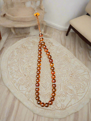 Natural Amber Misbaha - 33 Beads Premium Prayer Tasbeeh