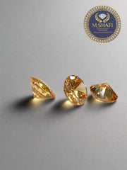 CHAMPAGNE COLOUR ZIRCON | ROUND SHAPE | HIGH QUALITY | FOR DIY JEWELRY MAKING | 1 GRAM PRICE