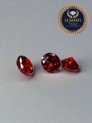 GARNET ZIRCON | ROUND SHAPE | HIGH QUALITY | FOR DIY JEWELRY MAKING | 1 GRAM PRICE
