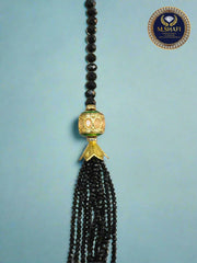 Multi-Strand Black Crystal Necklace – Party & Bridal Wear