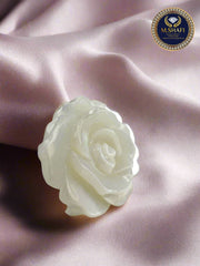 Mother of Pearl Carved Flower – Both Sides - For Gold & Silver Jewelry