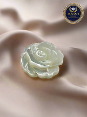 Mother of Pearl Carved Flower – Both Sides - For Gold & Silver Jewelry