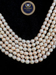 Natural Peach Freshwater Pearls – Oval Shape, High Quality , For Jewelry Making