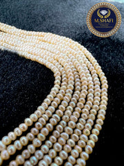 Natural Peach Freshwater Pearls –  2mm to 2.5mm Button Shape for Handmade Jewelry