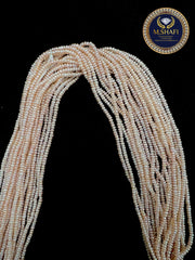 Natural Peach Freshwater Pearls – 1.8mm to 2mm Button Shape for Handmade Jewelry