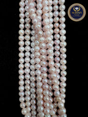 Natural Pink Freshwater Pearls – 8mm Round Shape Strand, Jewelry Making