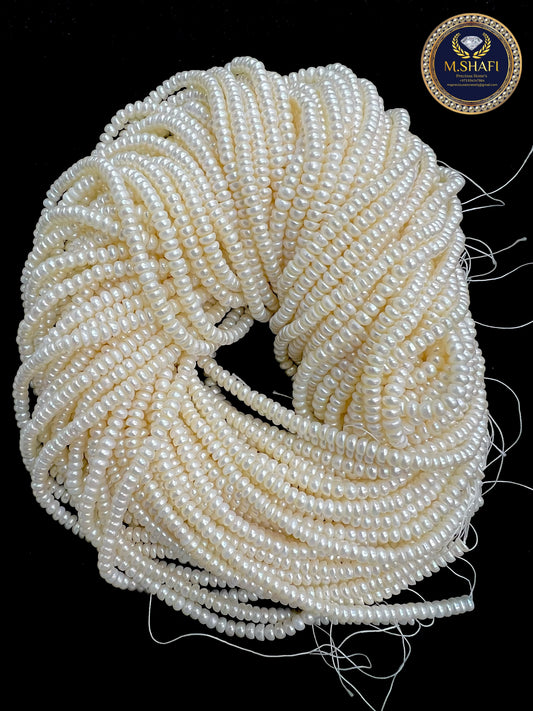 Natural Freshwater Pearls 4–5mm – Button Shape Lines, Premium Quality Wholesale/Retail