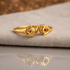 Pinky Promise Ring – Interlocking Hands Ring for Women 925 Sterling Silver