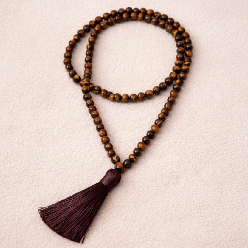 Polished Tiger Eye 99 Bead Tasbih • Islamic Prayer Beads, Dhikr Misbaha