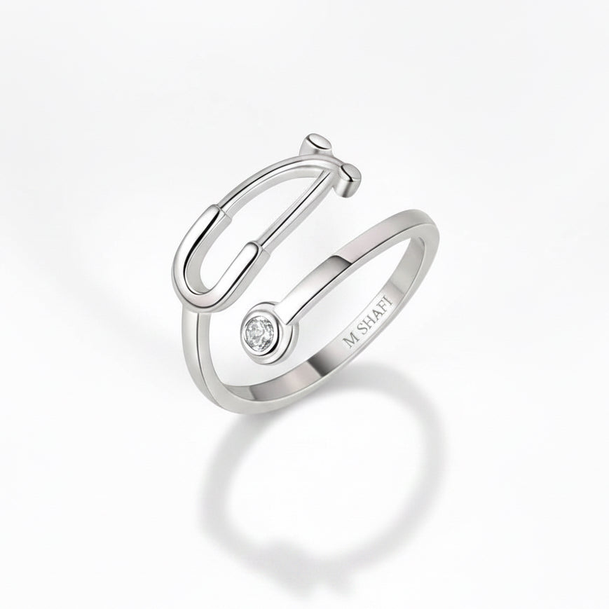 Doctor & Nurse Special Silver Stethoscope Ring – Graduation Gift
