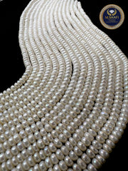 Natural Freshwater Pearls 4–5mm – Button Shape Lines, Premium Quality Wholesale/Retail