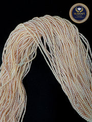 Rose Pink Freshwater Pearls – 2.5mm to 3mm Round Beads for Handmade Jewelry