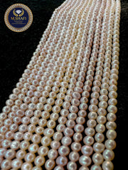 Rose Pink Freshwater Pearls – 2.5mm to 3mm Round Beads for Handmade Jewelry