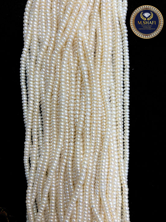 Natural Freshwater Pearls 4–5mm – Button Shape Lines, Premium Quality Wholesale/Retail