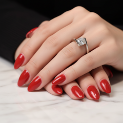 Unique Wave Solitaire Moissanite Ring – 925 Silver Floating Diamond Style Band