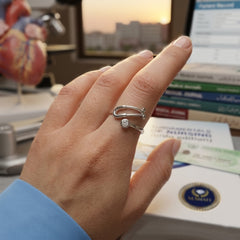 Doctor & Nurse Special Silver Stethoscope Ring – Graduation Gift