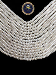Natural Freshwater Pearls 4–5mm – Button Shape Lines, Premium Quality Wholesale/Retail