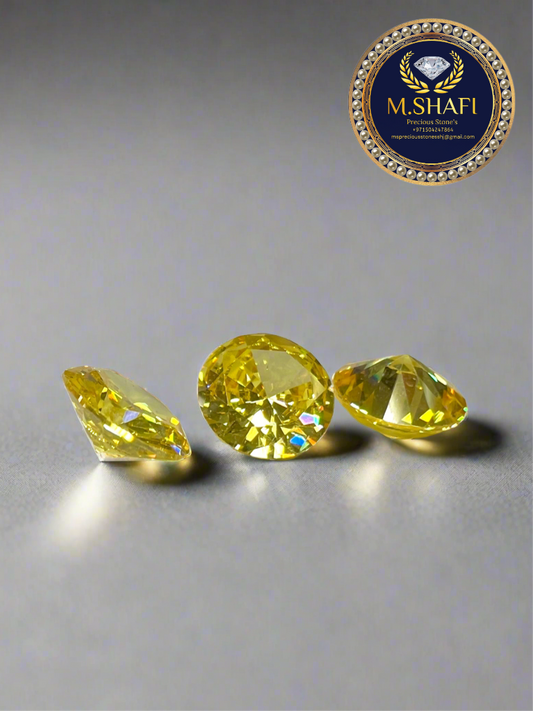 YELLOW ZIRCON | ROUND SHAPE | HIGH QUALITY | FOR DIY JEWELRY MAKING | 1 GRAM PRICE