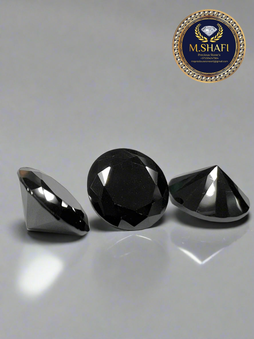 BLACK ZIRCON | ROUND SHAPE | HIGH QUALITY | FOR DIY JEWELRY MAKING | 1 GRAM PRICE