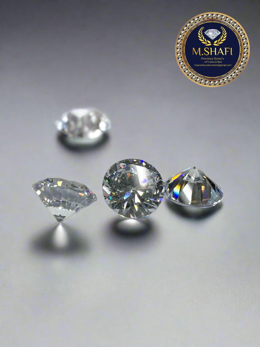 WHITE CUBIC ZIRCON | AAA QUALITY | MACHINE CUT | FOR DIY JEWELRY MAKING