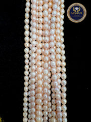Natural Peach Freshwater Pearls – Oval Shape, High Quality , For Jewelry Making