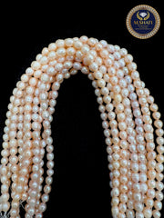 Natural Peach Freshwater Pearls – Oval Shape, High Quality , For Jewelry Making