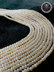 Natural Peach Freshwater Pearls – 1.8mm to 2mm Button Shape for Handmade Jewelry