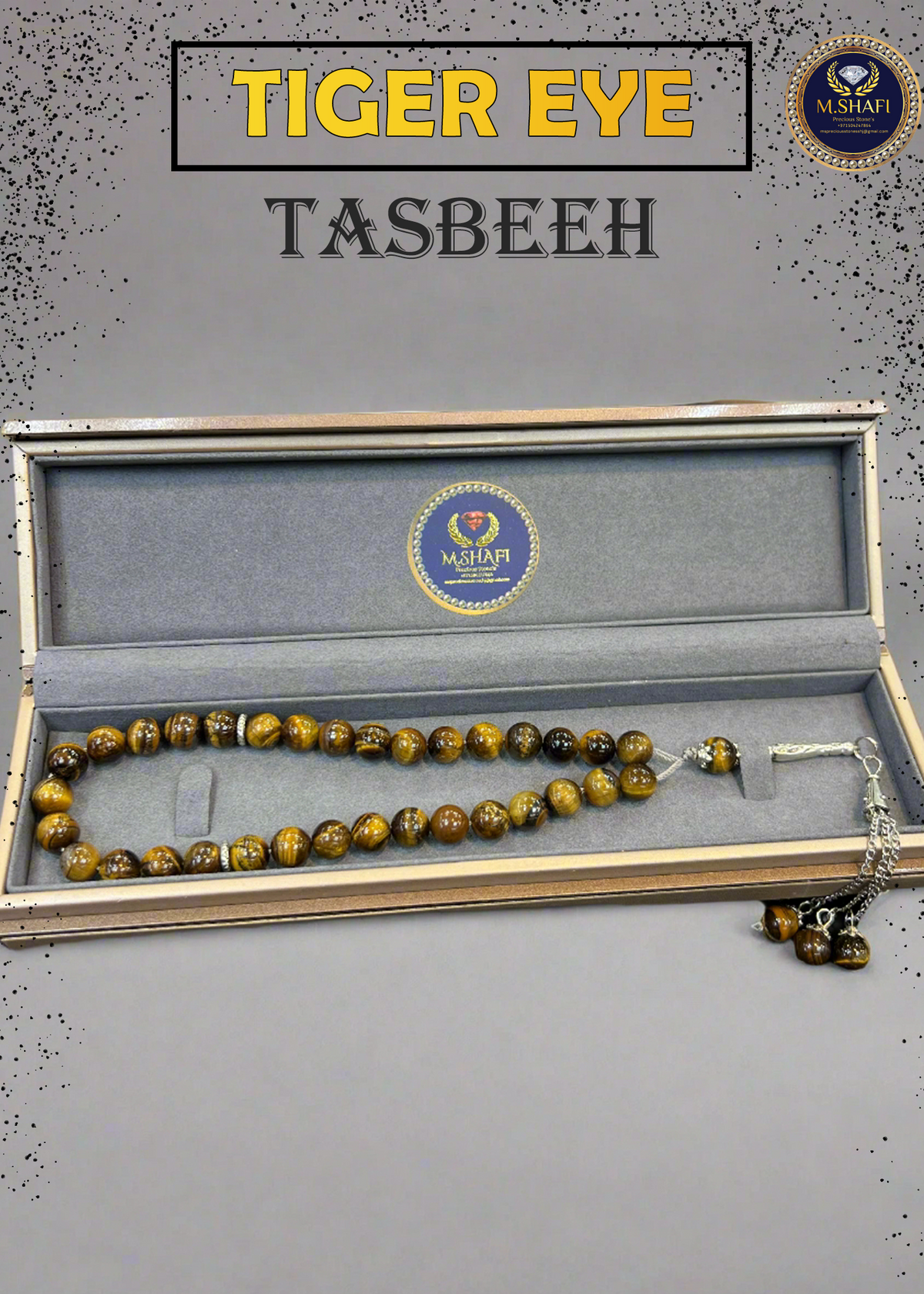 Tiger Eye Tasbeeh | 33 Beads Prayer Misbaha
